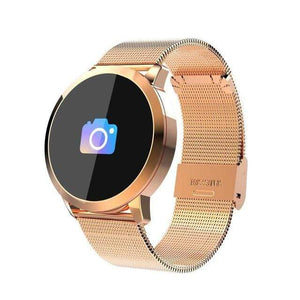 Smart Watch Gold Steel OLED Screen Bluetooth Smart Watch